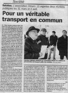 26-03 article “Batobus” dans La Marseillaise